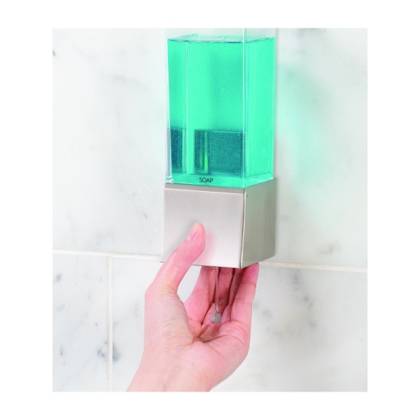 BETTER LIVING / Диспенсер для жидкого мыла, геля, шампуня, кондиционера LINEA однокамерный 360мл прозрачный (100985)