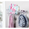 InterDesign / Органайзер настенный York Lyra с корзиной и крючками стальной (101254)