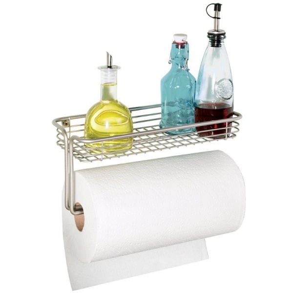 InterDesign / Настенный держатель для бумажных полотенец с полкой Orbinni (100047)