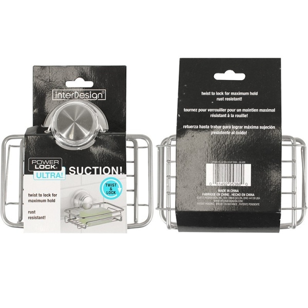 InterDesign / Мыльница энергия ультра на присоске металл (100106)