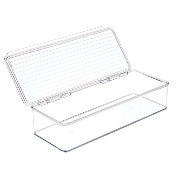 InterDesign / Органайзер-контейнер с крышкой пластик 28.5х14х13 (100706)