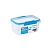DECOR / Контейнер пищевой PREMIUM MATCH-UPS CLIPS прямоугольный синий 1л (101042)