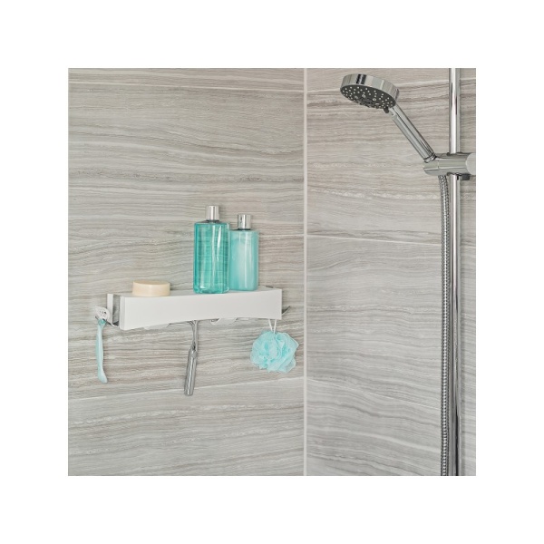 BETTER LIVING / Полка для душа CLEVER 35,6см белый (100983)