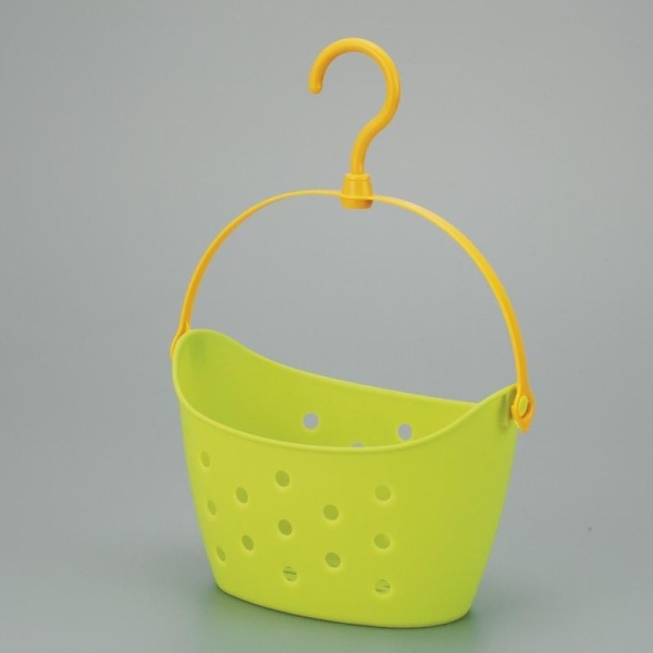 Inomata / Корзина   226*149*138мм с вешалкой ЛАЙМ (100394)