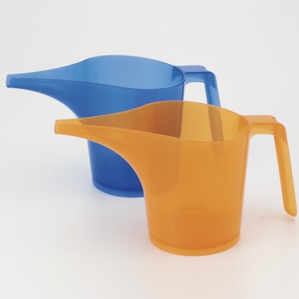 Inomata / Лейка  0,9л для комнатных растений ОРАНЖЕВЫЙ (100451)