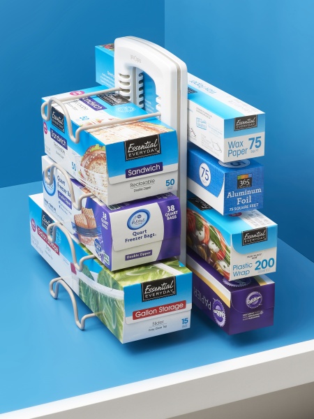 Держатель WrapStand кухонный для упаковок с фольгой, пленкой 13.7х21.1х28.9см (101536)