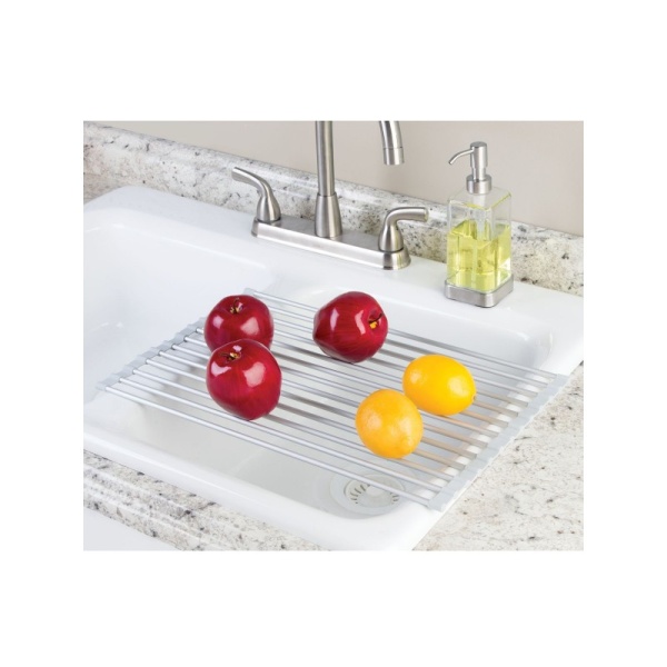 InterDesign / Сушка для посуды Metro на раковину складная стальная (100856)