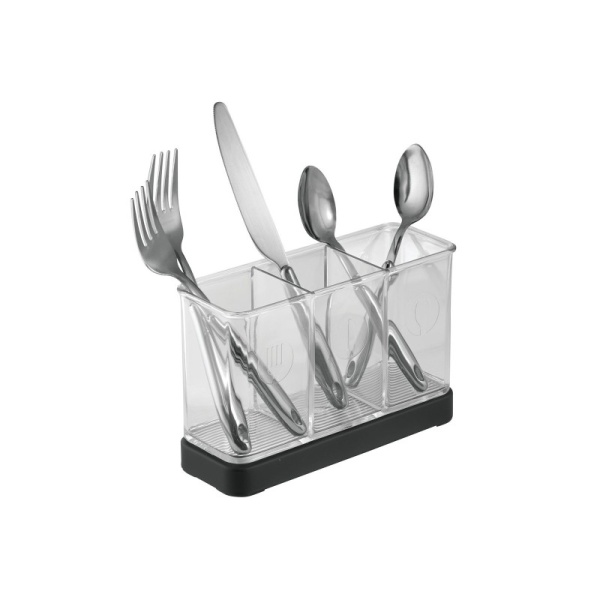 InterDesign / Держатель для столовых приборов Forma с тремя отделениями пластик/сталь (100854)