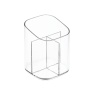 InterDesign / Стакан для косметических принадлежностей Clarity 3 отделения прозрачный пластик (100825)