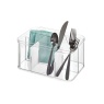 InterDesign / Подставка для кухонных принадлежностей CRISP 4 отделения со съемными разделителями (101311)