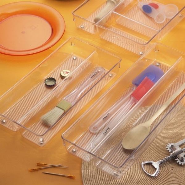 InterDesign / Лоток для хранения LINUS модульный разделенный 15.2х23х5.1см (101391)