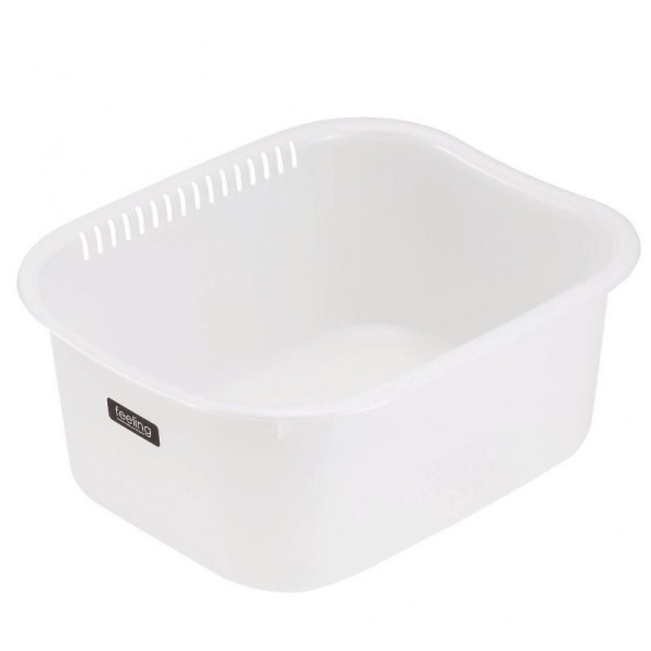 Inomata / Корзина для мытья посуды/овощей БЕЛЫЙ (100426)