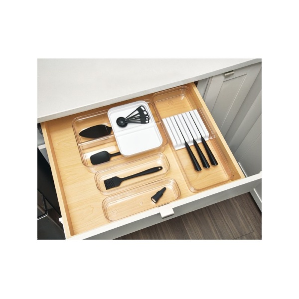 InterDesign / Лоток-органайзер кухонный CRISP 2 отделения съемный лоток 30,5х20х7,6см (101304)