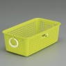 Inomata / Корзина   208*115*70мм с ручками ЛАЙМ (100389)