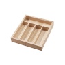 InterDesign / Лоток Natural для хранения 5-7 секционный раздвижной 34.5-58х38.1х6.4см дерево Павловния (101378)