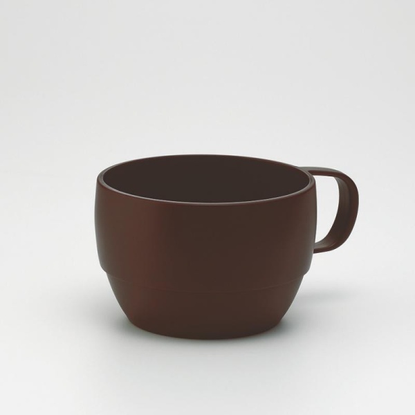 Inomata / Кружка для СВЧ 350мл КОРИЧНЕВЫЙ (100433)