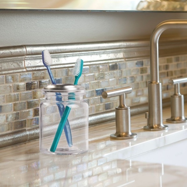 InterDesign / Держатель для зубных щеток вестпорт стекло/металл (100117)