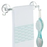 InterDesign / Держатель для полотенца с крючками аффикс самокл.прозрачный пластик 28.5х4.5х6.5 см (100099)
