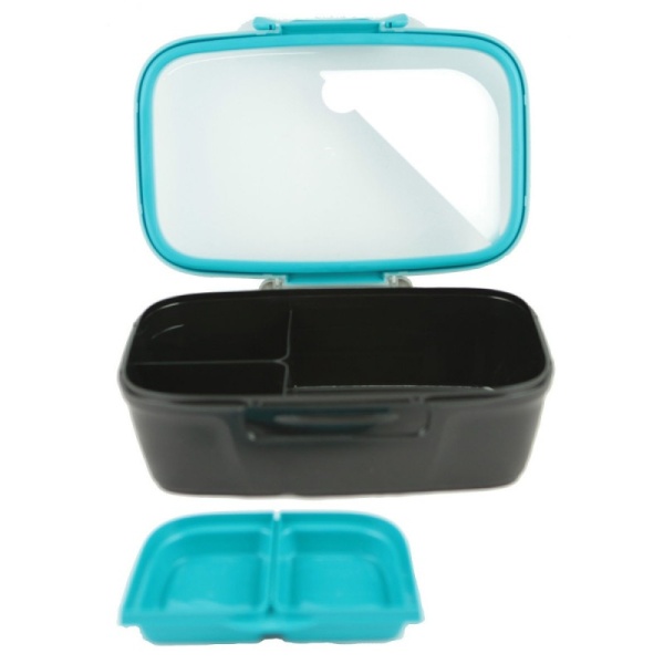 DECOR / Ланч-бокс GO XL с разделителем 2.7л, черный (101152)