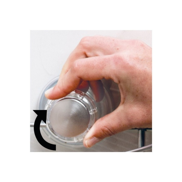 InterDesign / Двойной крючок на присоске Turn-N-Lock (100651)