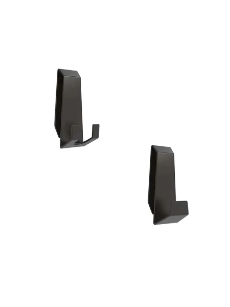 Комплект крючков FACET самоклеющихся 2шт сталь черный матовый (101628)