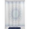 InterDesign / Штора для ванной эзра медальон бело/серо/голуб полиэстр 183х183 см (100174)