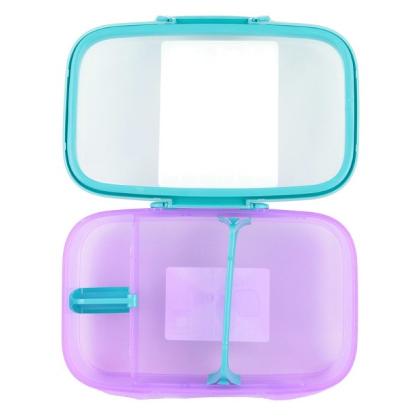 DECOR / Ланч-бокс GO BENTO с разделителем 2л, фиолетовый (101161)