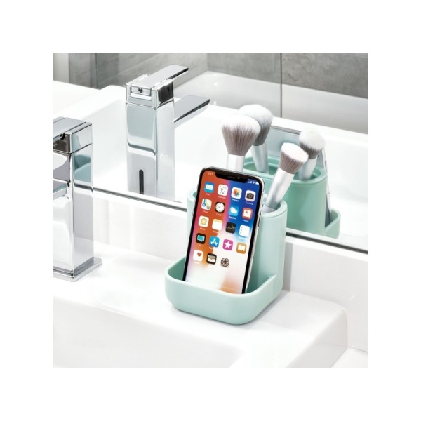 InterDesign / Органайзер для ванных принадлежностей Soft Aqua 3 отделения пластик морская волна (100817)