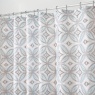 InterDesign / Штора для ванной винтажная плитка мульти полиэстр 183х183 см (100167)