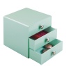 InterDesign / Большой цветной органайзер с 3 выдвижными ящиками Мятный (100032)