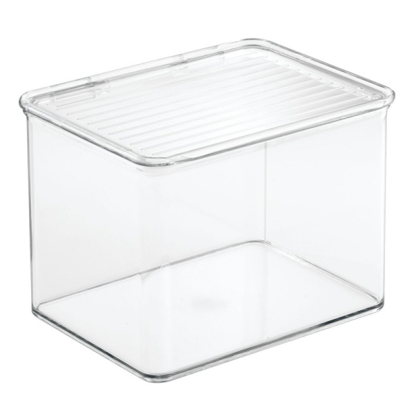 InterDesign / Контейнер для хранения Binz с откидной крышкой пластик 17х14х12,7см (100704)