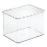 InterDesign / Контейнер для хранения Binz с откидной крышкой пластик 17х14х12,7см (100704)