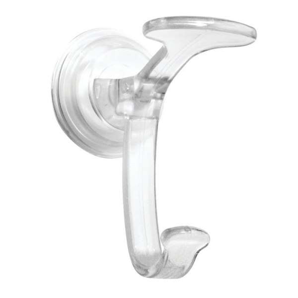 InterDesign / Крючок энергия на вакуумной присоске прозрачный пластик (100105)