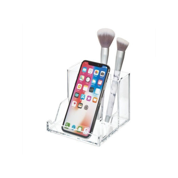 InterDesign / Органайзер для косметики прямоугольный 3 отделения прозрачный пластик (100813)