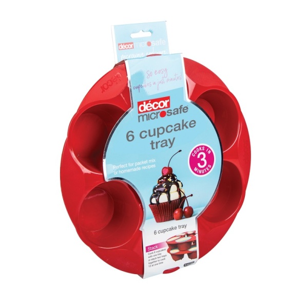 DECOR / Форма для кексов пищевая PREMIUM MICROSAFE CAKE TRAY для приготовления в СВЧ (101094)