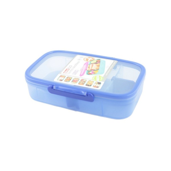 DECOR / Ланч-бокс GO BENTO с разделителем 2л, синий (101160)