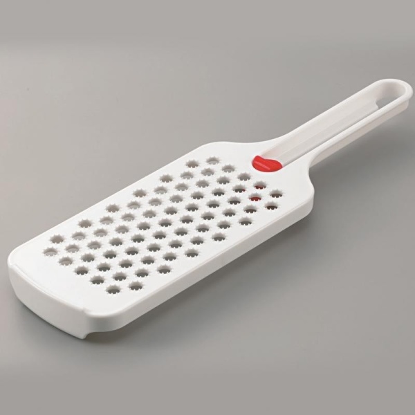 Inomata / Терка с ручк. и фиксатором на миску 9,1*31,3*2,6см БЕЛЫЙ (100586)