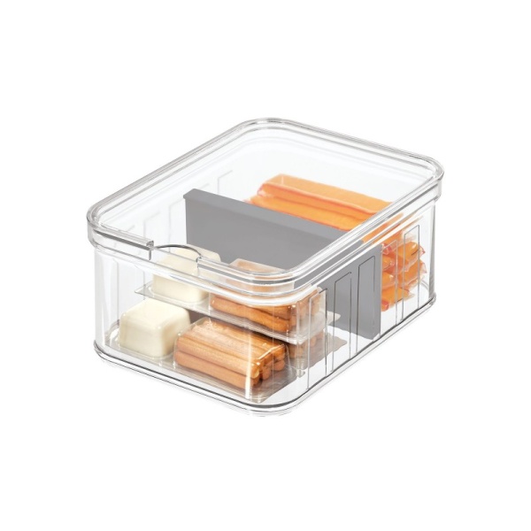 InterDesign / Контейнер CRISP для холодильника со съемным разделителем 21х16х9,5см (101294)