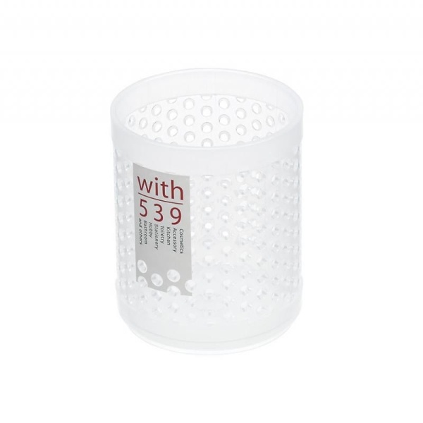 Inomata / Подставка для канцелярии Д84*104мм круг. ПРОЗРАЧНЫЙ (100540)