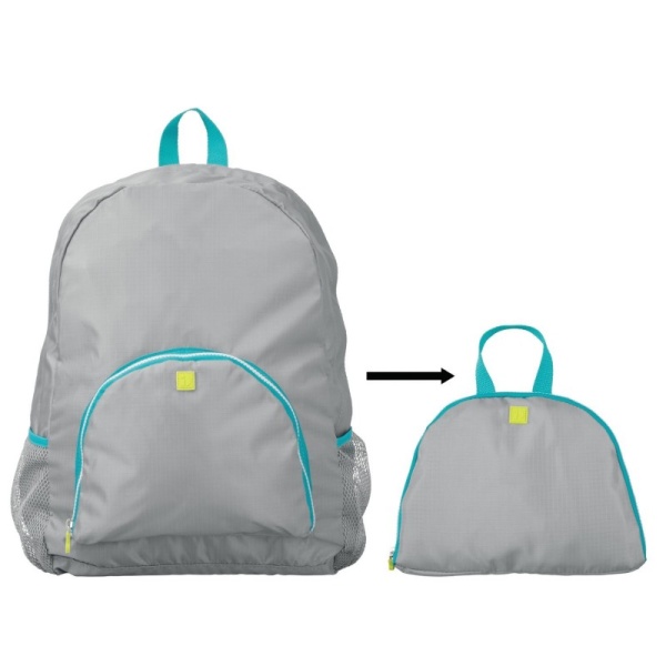 InterDesign / Дорожный рюкзак-органайзер серый/бирюза (100634)