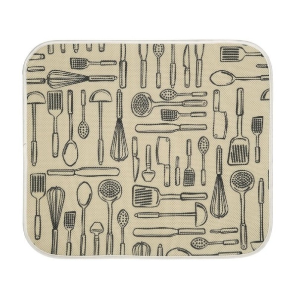 InterDesign / Коврик влаговпитывающий микрофибра бежевый 45х40 см (100178)