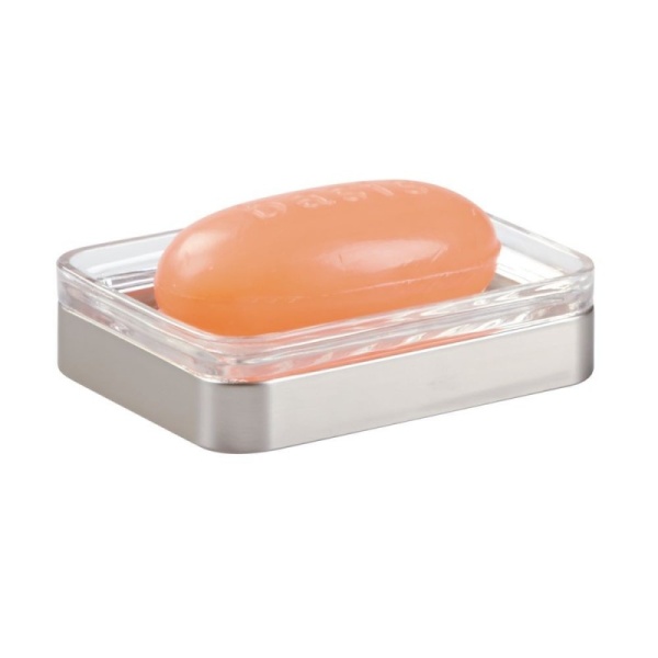 InterDesign / Мыльница вестпорт стекло/металл (100124)