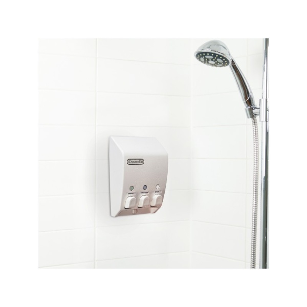 BETTER LIVING / Диспенсер для жидкого мыла, геля, шампуня, кондиционера CLASSIC трехкамерный 430мл белый (101001)