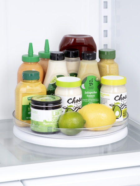 Подставка FridgeView вращающаяся с силиконовым ковриком для холодильника 27.3х27.3х4.6см (101548)