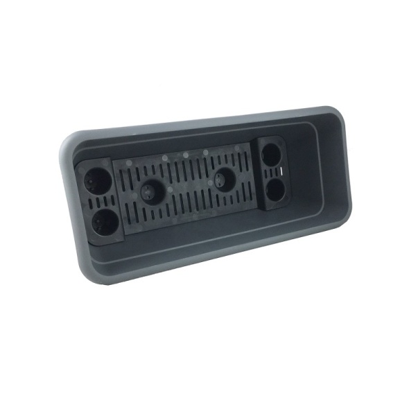 Горшок для цветов балконный SORRENTO 8л 450мм темно-серый (101354)