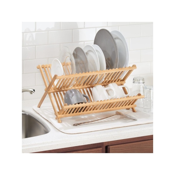 InterDesign / Сушка для посуды складная Formbu бамбуковая (100883)