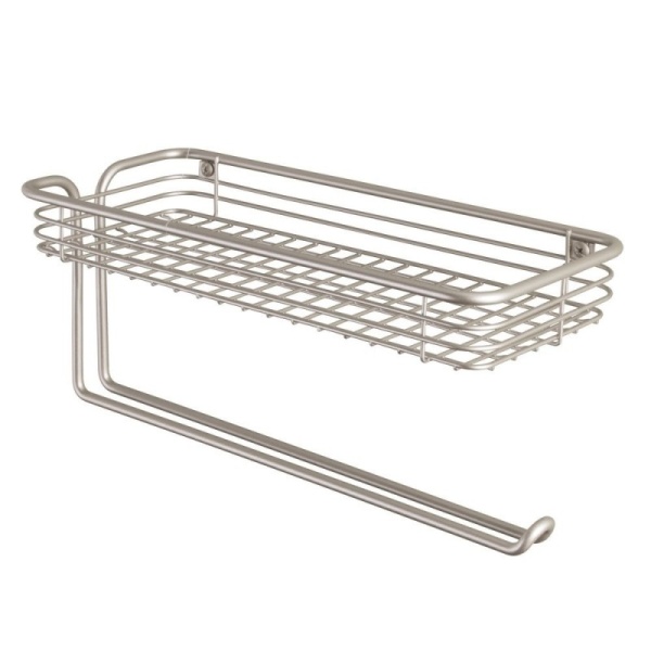 InterDesign / Настенный держатель для бумажных полотенец с полкой Orbinni (100047)