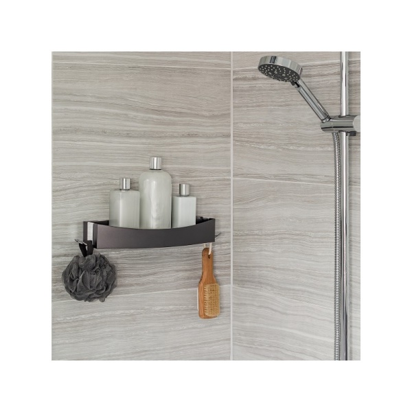 BETTER LIVING / Полка для душа CLEVER 35,6см черный (100984)