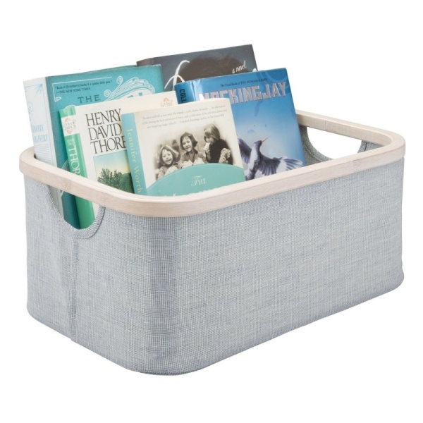 InterDesign / Текстильная корзина-органайзер Interdesign серый/беж S (100736)