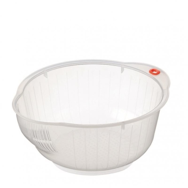 Inomata / Дуршлаг Д22см мелкая сетка ПРОЗРАЧНЫЙ (100316)